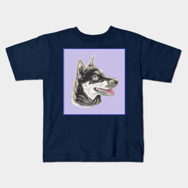 Angel the Husky Kids T-Shirt by Dr. Mary